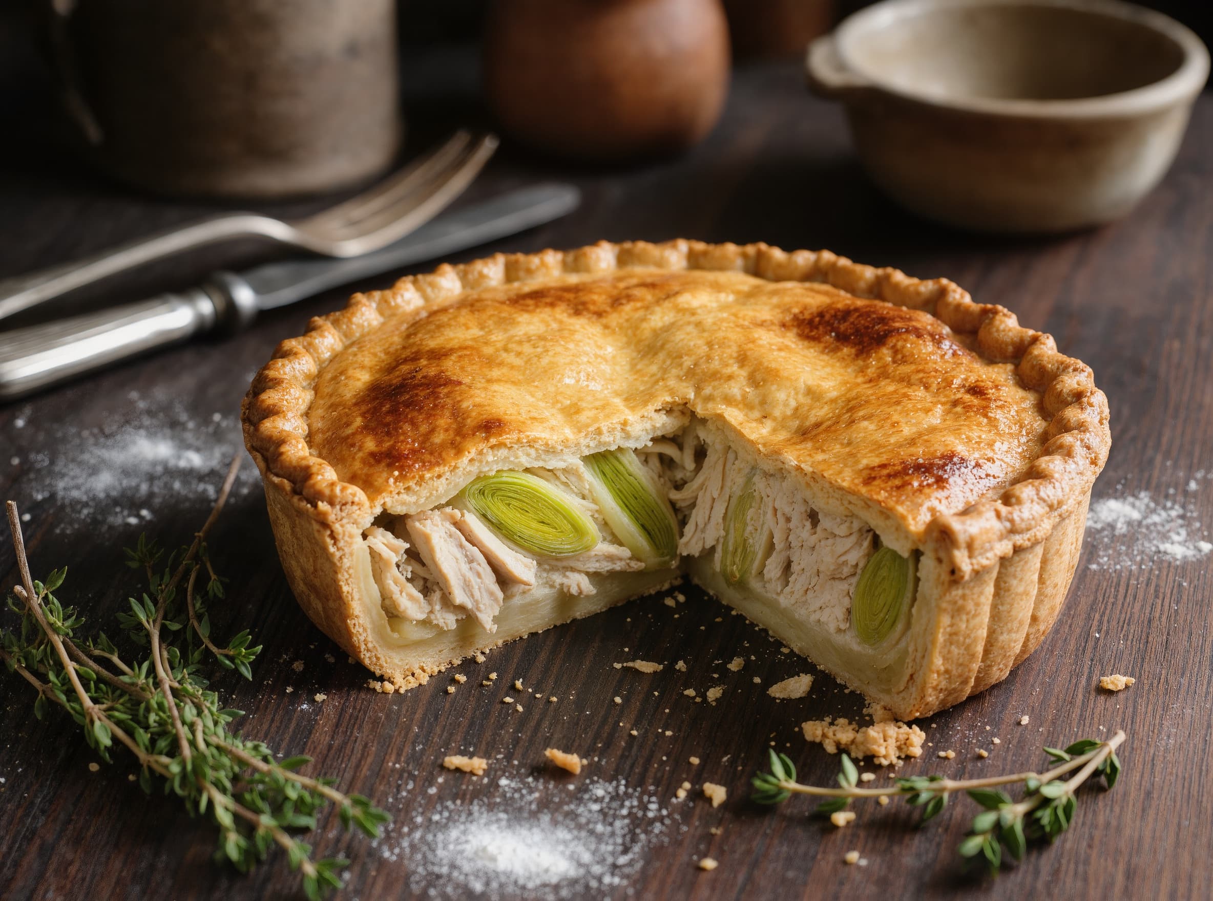 Chicken and Mushroom Pie